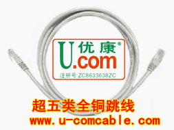 優(yōu)康品牌白色超五類跳線 來(lái)自廣州優(yōu)康電子電纜廠的網(wǎng)絡(luò)連接專家